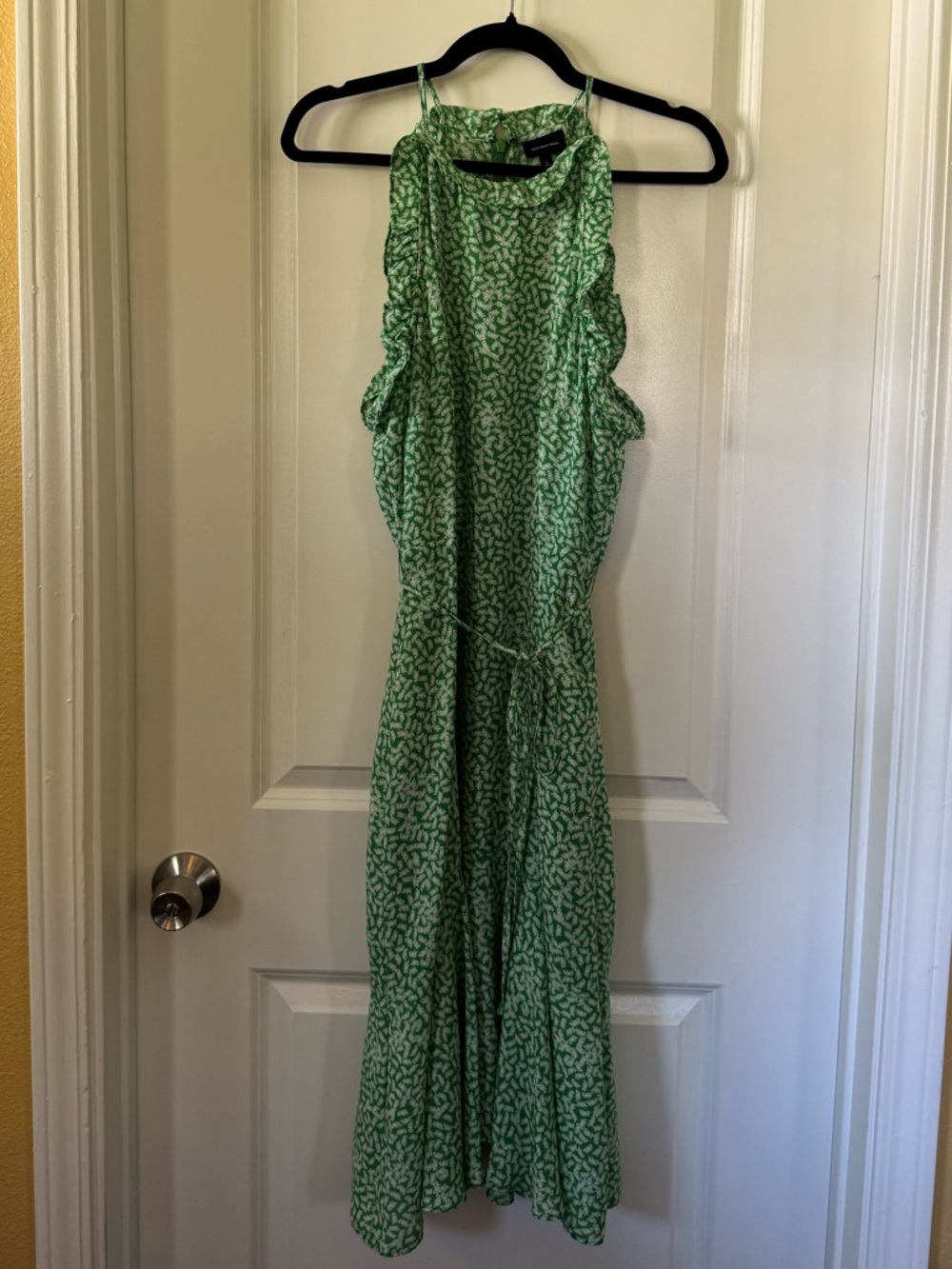 Who What Wear Green Floral Sleeveless Dress - Size L